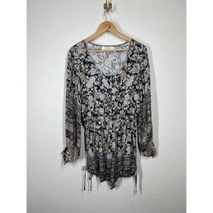 Auguste The Label Floral Playsuit Romper Size 6 Bohemian Boho